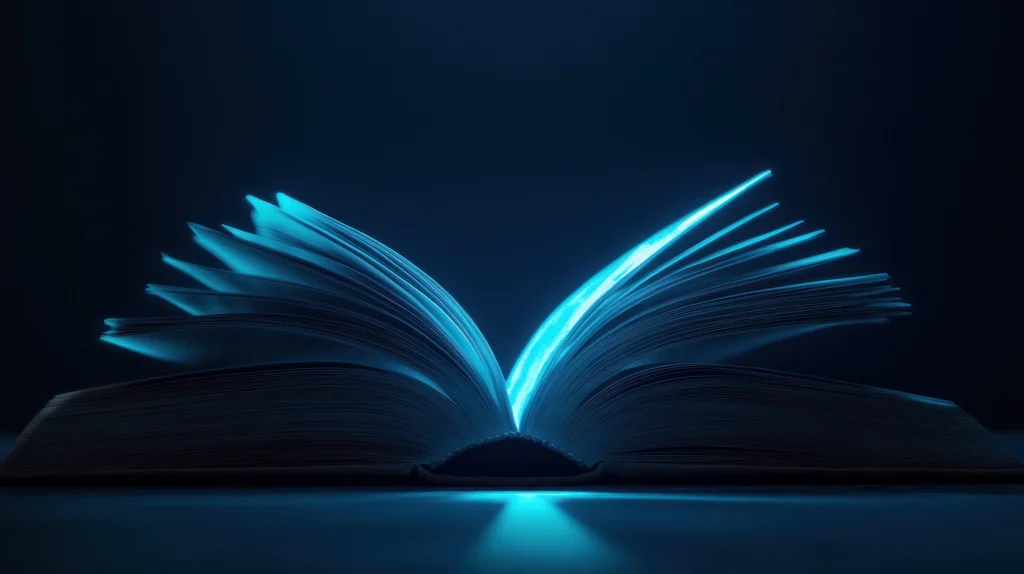 Libro aperto illuminato simbolo di formazione e crescita professionale ADMS Formazione a Pomezia